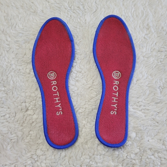 Rothy's Red Ballet Flats with Minimalist Design - Picture 7 of 8